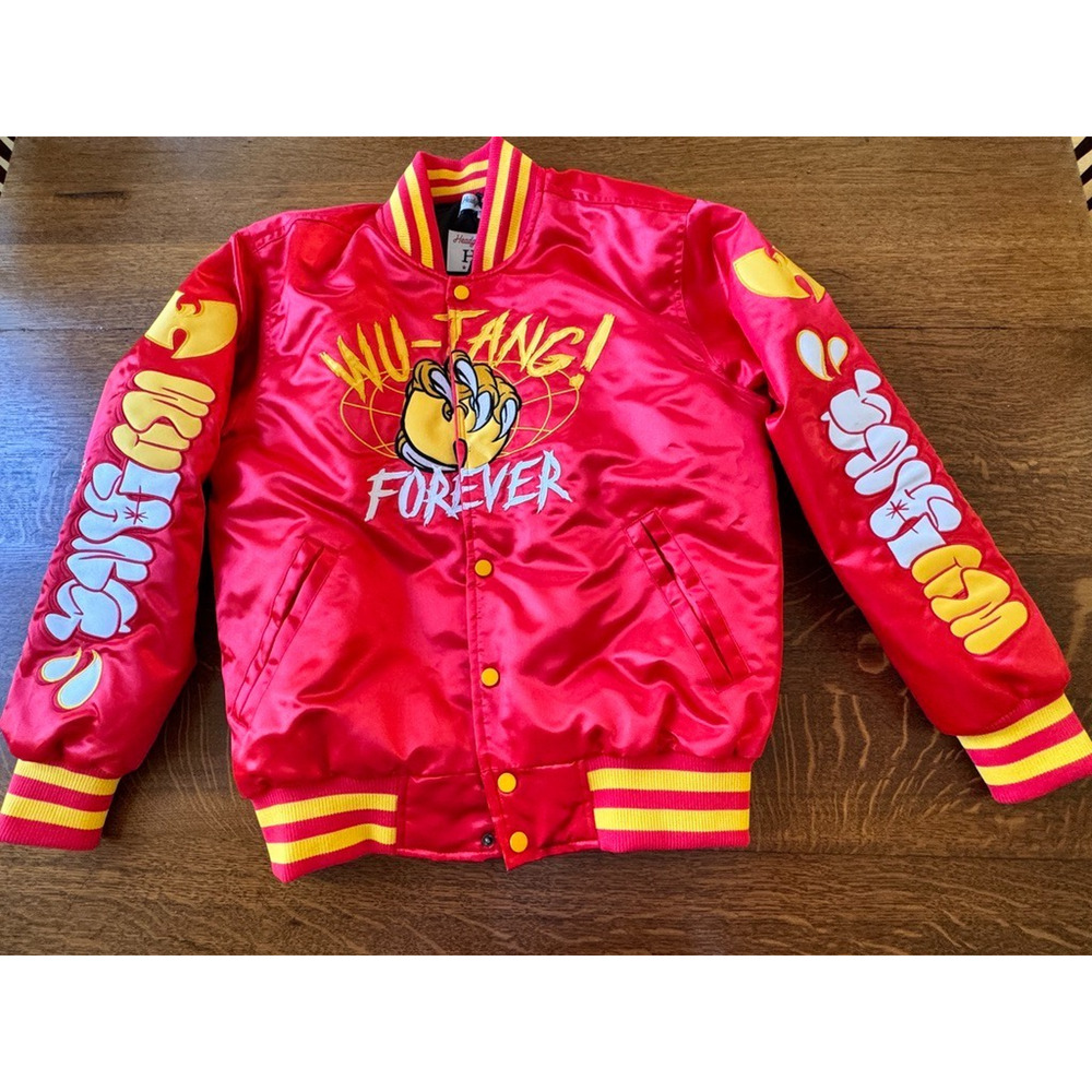 Rare Headgear Wu-Tang Satin Varsity Jacket Size SMALL